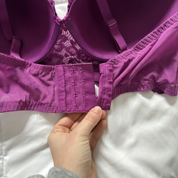 Maidenfore Casual Comfort Convertible Wirefree Bralette Purple Womens Size 38C - Picture 5 of 6